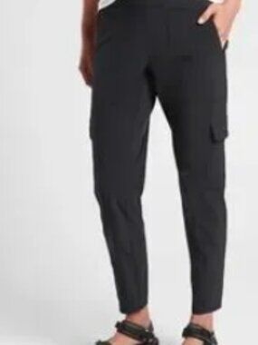 Athleta CHELSEA Cargo Joggers Size 0 Charcoal Grey